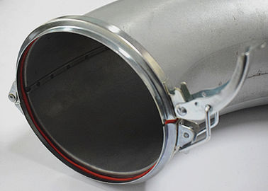Abrazaderas galvanizadas círculo del conducto de ventilación con las colocaciones rápidas de goma rojas de la cerradura