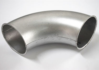 100-90 curva de tubo presionada caliente galvanizada del metal en cabeza de la forma del sistema de ventilación Cricle