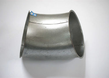 Codo de acero galvanizado profesional de las colocaciones de la soldadura por puntos tamaño de 6 pulgadas