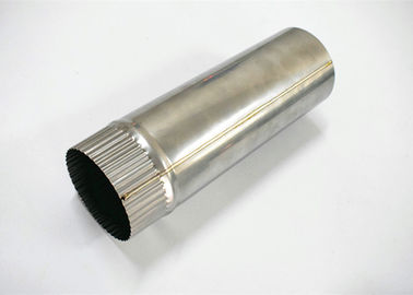 Código principal redondo recto del acero inoxidable del tubo de la extracción de polvo del sistema aflautado