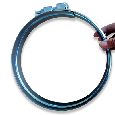 Clamparas de montaje de tornillo con acabado recubrido de zinc para tuberías anchas