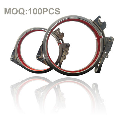 Clampada de tubos de liberación rápida de bloqueo rápido de conducto de acero inoxidable 304 clips Clampada de anillo de palanca