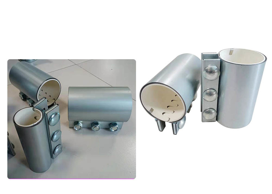 acoplamientos del tubo del metal de la transportación neumática de 63*100m m con la junta del caucho de nitrilo