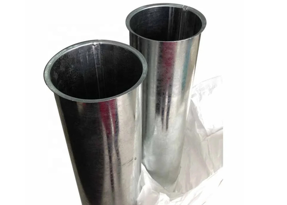 Sistema de extracción de polvo Tubo de conductos rectos Tubo redondo de tubos de brida con borde de brida