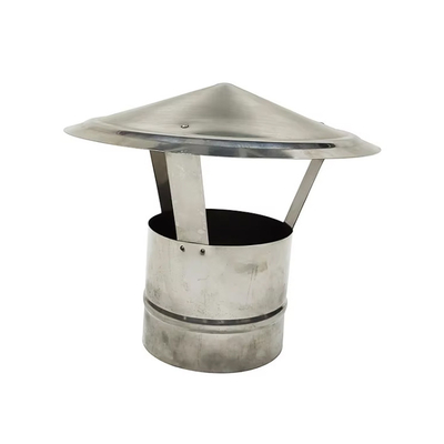 6 pulgadas de acero inoxidable tapa de chimenea redonda impermeable tapa de sombrilla para el escape de la estufa