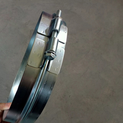 Ventilación del conducto de aire de acero galvanizado de metal de tubería perno de sujeción ancha