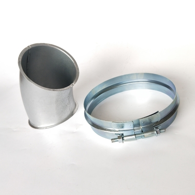 Clamparas de montaje de tornillo con acabado recubrido de zinc para tuberías anchas