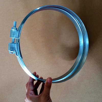 Sistema de conductos de Havc abrazadera de conductos en espiral bloqueo rápido abrazaderas de anillo ancho de acero al carbono