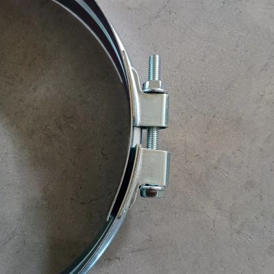 Sistema de conductos de Havc abrazadera de conductos en espiral bloqueo rápido abrazaderas de anillo ancho de acero al carbono