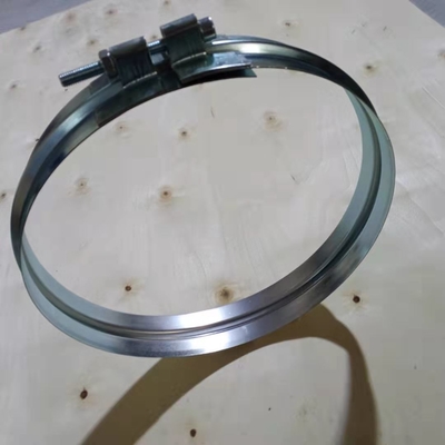 Sistema de conductos de Havc abrazadera de conductos en espiral bloqueo rápido abrazaderas de anillo ancho de acero al carbono