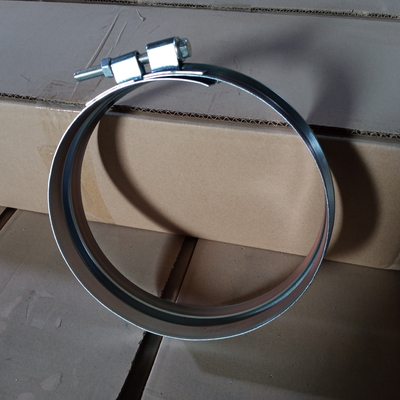 Sistema de conductos de Havc abrazadera de conductos en espiral bloqueo rápido abrazaderas de anillo ancho de acero al carbono