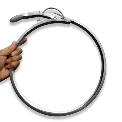 10 pulgadas de acero galvanizado de la vuelta de la articulación de la recogida de polvo industrial de la tubería de sujeción