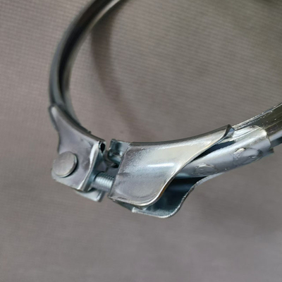 2.0 mm espesor de trabajo pesado galvanizado o de acero inoxidable 304 abrazaderas de tubería con anillos de sellado