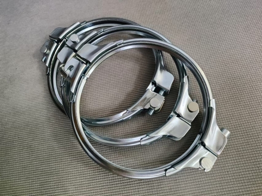 Acopladores de tuberías galvanizadas de 2.0 mm de trabajo pesado Acopladores de metal de conducto rápido de liberación de ventilación