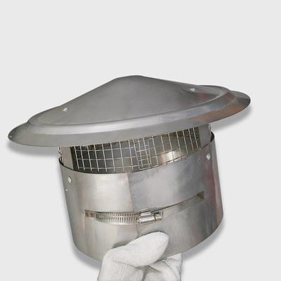 Galvanizado Cone redondo Top Camión tapa con pantalla de la chimenea Cap de escape ajustar