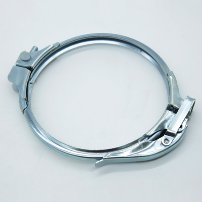 Flanca de tubería Compatible abrazaderas de tubería de trabajo pesado acabado galvanizado 1,0 mm de espesor