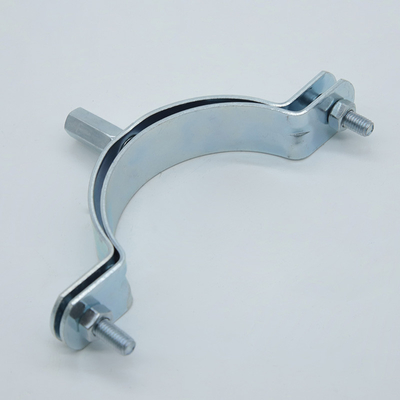 Conectores de tuberías clips ajustable de tubos galvanizados, abrazadera colgante con tuerca M8