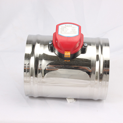 Amortizador de aire eléctrico de acero inoxidable de 51-400 mm para zonas HVAC
