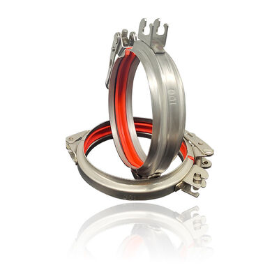 Clampada de tubos de liberación rápida de bloqueo rápido de conducto de acero inoxidable 304 clips Clampada de anillo de palanca