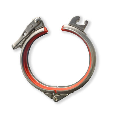 SUS304 Prendedor de tubos de liberación rápida Prendedores de anillos de bloqueo rápido de conducto de anillo de tambor de bloqueo