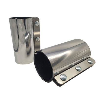 Abrazadera para tubos de acero inoxidable 430, acoplamiento de tubería metálica con junta SBR, abrazadera de acoplamiento