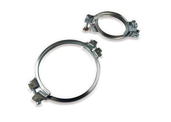 Clamparas de tubería galvanizadas de 140 mm de liberación rápida Clamparas de manguera de conducto