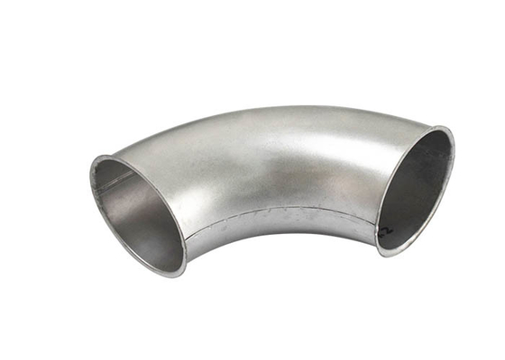 Acero inoxidable de polvo del tubo blanco de plata de la extracción conexión de la soldadura del codo de 60 grados