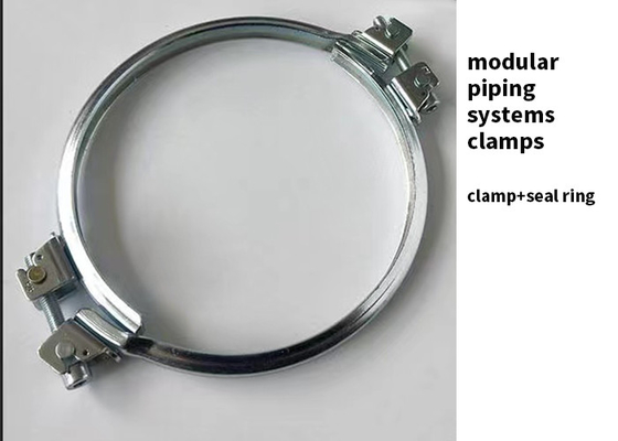 Abrazadera de tubo galvanizada hermética modular del surco de la abrazadera de tubo de los sistemas aflautados V 16m m