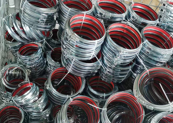 Abrazaderas galvanizadas durables del tubo de la liberación rápida, abrazaderas de tubería de acero galvanizadas inconsútiles