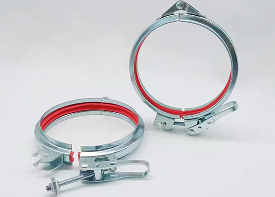 El tipo de U acanaló el lacre ajustable galvanizado Ring Ventilation Dust Clamp de la abrazadera de tubo