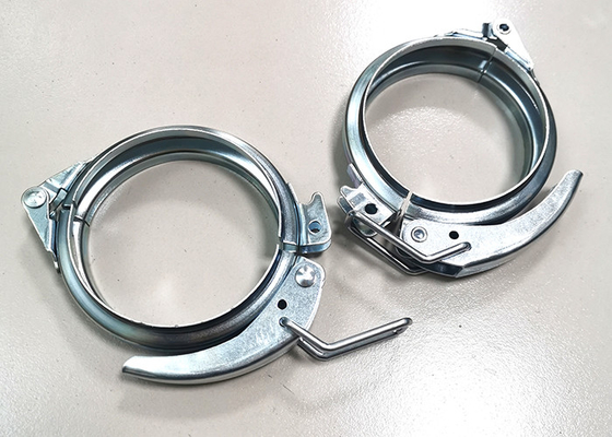 abrazadera de manguera de acero galvanizada 150m m de la palanca de los conductos que cierra a Ring Clamps High Strength