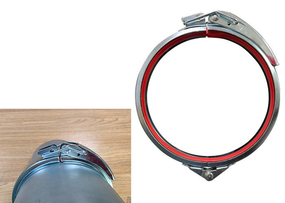 Accesorios normales del tubo de la ventilación de Thinckness 1.0m m de la abrazadera de tubo de la liberación rápida de la presión 80m m