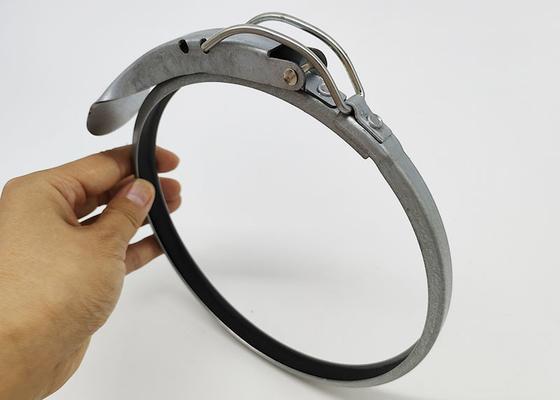 Acero inoxidable 304 600 mm abrazadera de tubería galvanizada con anillo de sellado