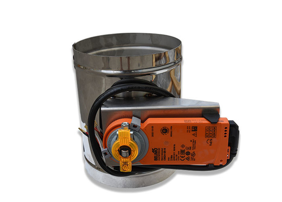 2nm de acero inoxidable Hvac conductos de zona amortiguadores 220v sin brida
