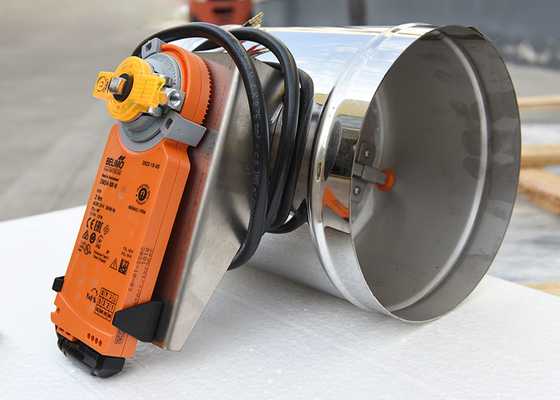150 mm de zona de conductos amortiguadores de control de volumen de aire Matel automático con anillo de sellado de silicona