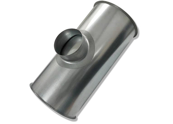 Tubo de extracción de polvo metálico de 5 pulgadas galvanizado