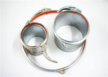 Acero inoxidable galvanizado de las abrazaderas de manguera de la liberación rápida, abrazadera de tubo ajustable de la pulgada 4-23