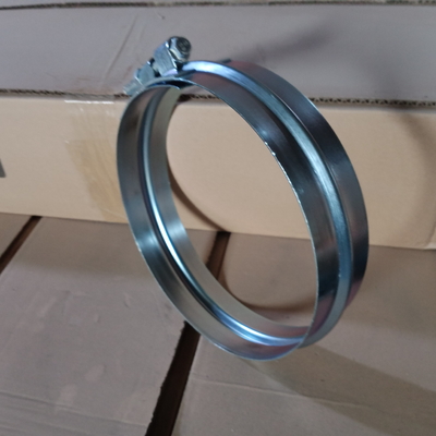 Sistema de conductos de Havc abrazadera de conductos en espiral bloqueo rápido abrazaderas de anillo ancho de acero al carbono