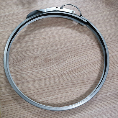 5 pulgadas de identificación galvanizado de conducto de rodillo abrazadera de liberación rápida abrazadera de tubería de acero galvanizado