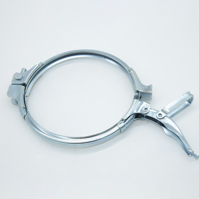 Flanca de tubería Compatible abrazaderas de tubería de trabajo pesado acabado galvanizado 1,0 mm de espesor