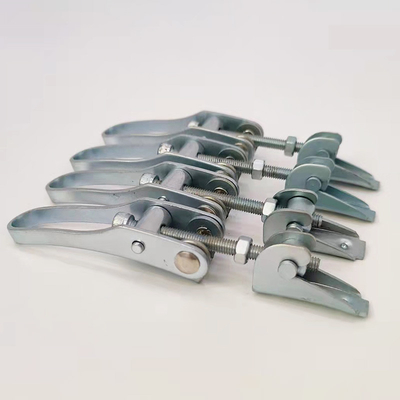 Partes de estampado de metal personalizadas Acero carbono Material galvanizado Cubo Hoop Hasp Hoop Clamp Lock Hasp Accesorios de hardware