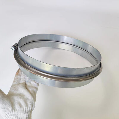 Clampada de conducto de zinc pulido de 250 mm Clampada de conducto de ventilación galvanizado de perno