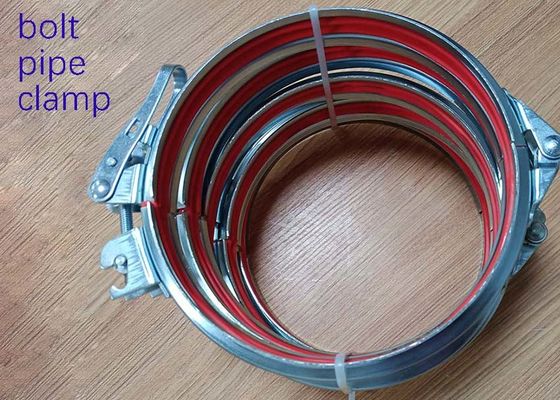 abrazadera de tubo de la liberación rápida del reborde de la ventilación del perno de 80m m con el anillo de cierre