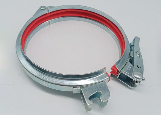 Abrazadera de tubo galvanizada 120m m de goma de Ring Dust Removal Flange del lacre para la conexión